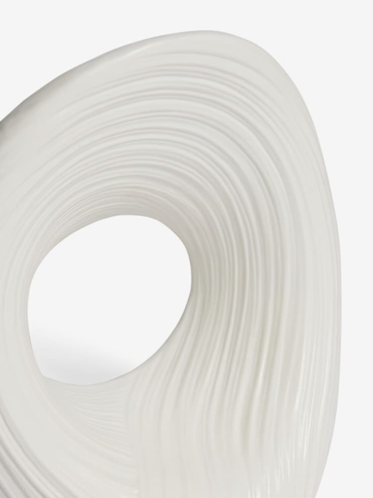 White Pleated Ornament - Image 6 of 6