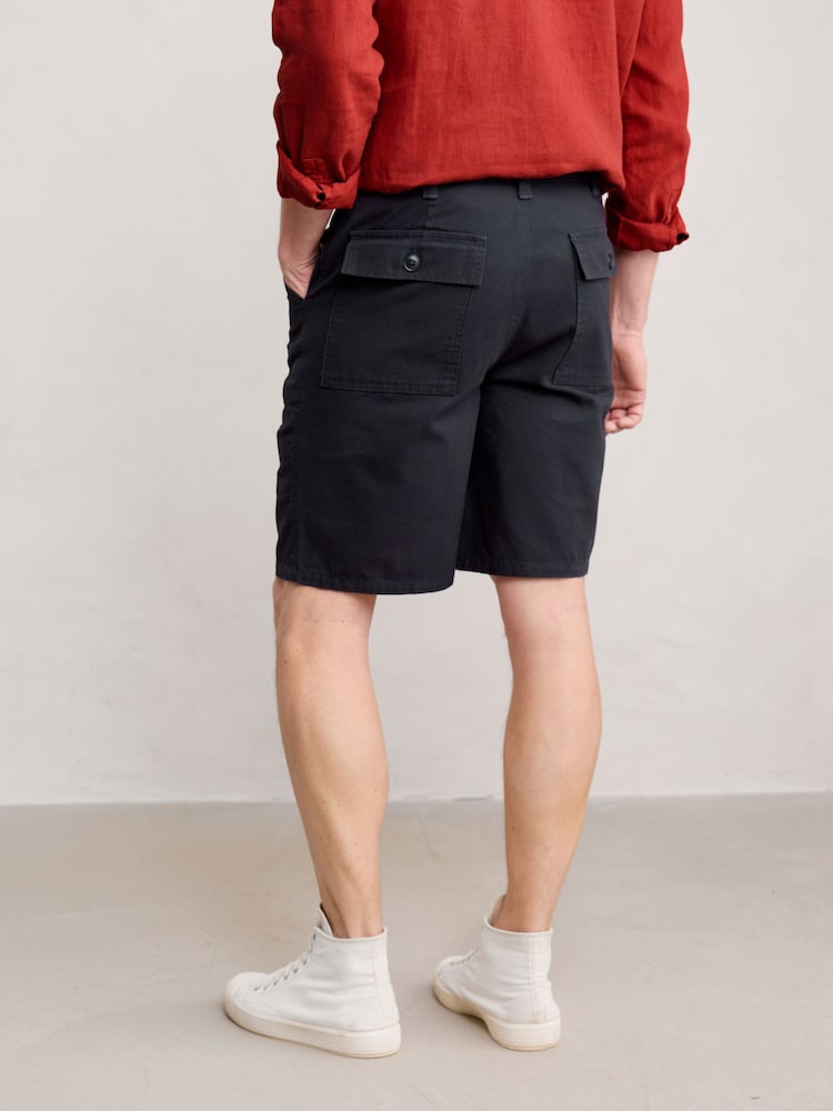 Seasalt Cornwall Blue Mens Stokerman 100% Cotton Shorts - Image 2 of 5 Seasalt Cornwall Blue Mens Stokerman 100% Cotton Shorts - Image 2 of 5