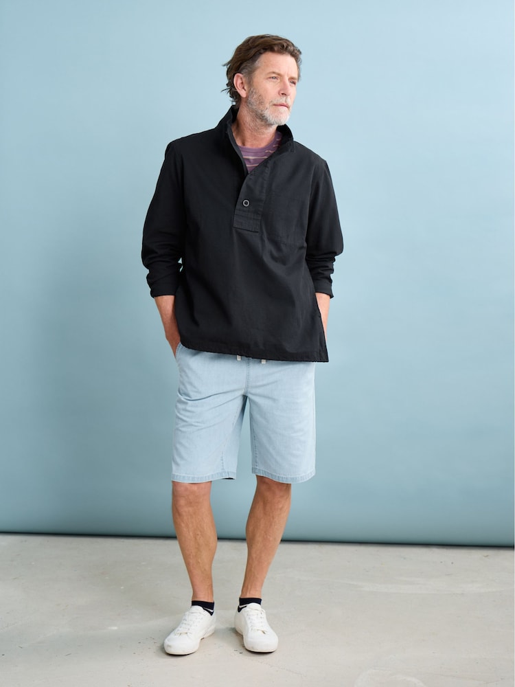 Seasalt Cornwall Blue Mens Weaverman 100% Cotton Shorts - Image 1 of 8 Seasalt Cornwall Blue Mens Weaverman 100% Cotton Shorts - Image 1 of 8