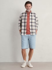 Seasalt Cornwall Blue Mens Weaverman 100% Cotton Shorts - Image 4 of 8