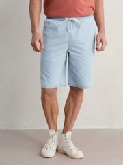 Seasalt Cornwall Blue Mens Weaverman 100% Cotton Shorts - Image 6 of 8
