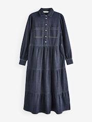 Baukjen Dark Blue Mel Organic Dress - Image 5 of 5