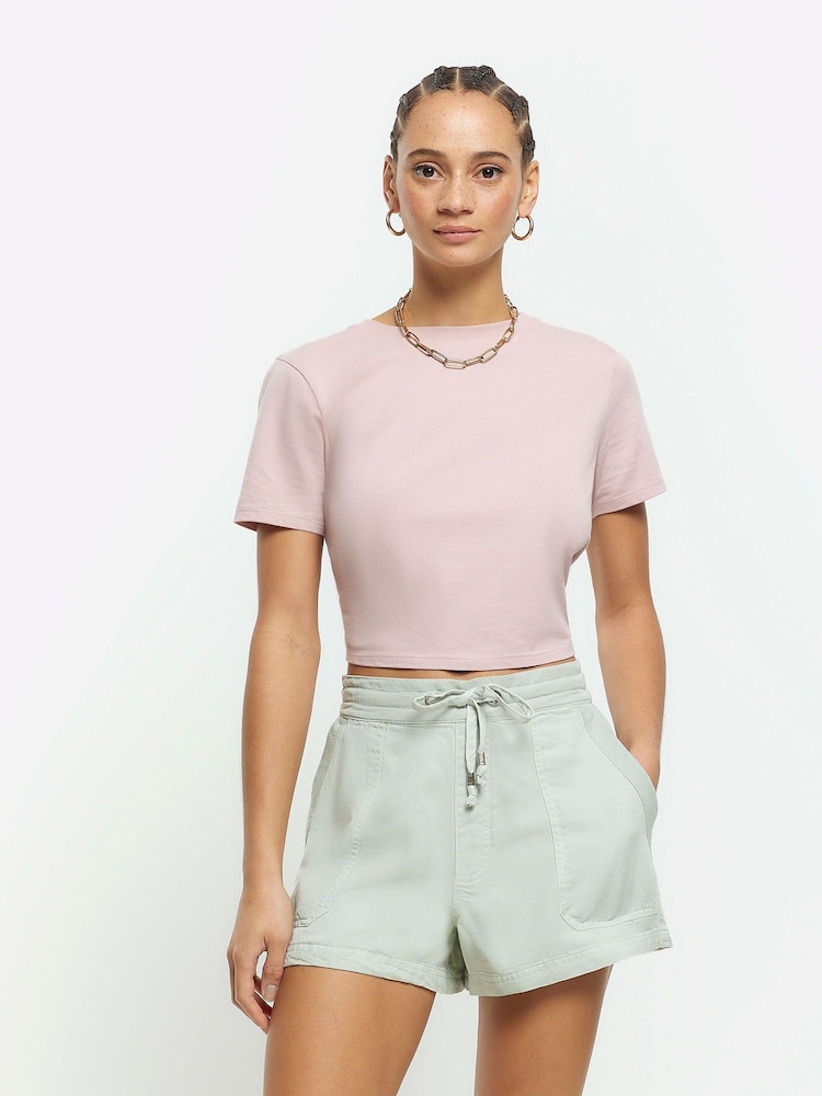 River Island Lässige Shorts aus Lyocell in Relaxed Fit - Bild 1 von 4
