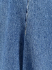 River Island Blue Mid Rise Stretch Baggy 100% Cotton Jeans - Image 4 of 4