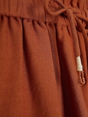 River Island Orange Broderie 100% Cotton Shorts - Image 4 of 4