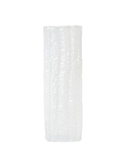 BHS White Large Mottled Glass Vase - Image 4 of 4