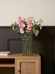 BHS Light Green Bobble Glass Vase - Image 1 of 4