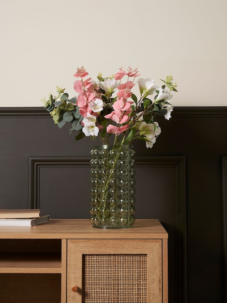 BHS Light Green Bobble Glass Vase - Image 1 of 4