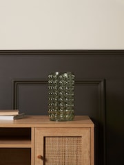BHS Light Green Bobble Glass Vase - Image 3 of 4