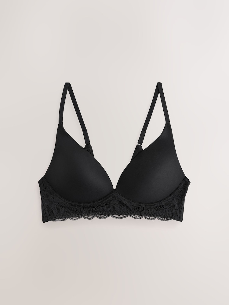 Black Pad Non Wire Ultimate Comfort Lounge Bra - Image 8 of 8 Black Pad Non Wire Ultimate Comfort Lounge Bra - Image 8 of 8