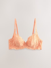 Orange Non Pad Full Cup A-E Lace Ultimate Comfort Bra - Image 7 of 9