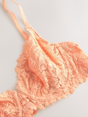 Orange Non Pad Full Cup A-E Lace Ultimate Comfort Bra - Image 8 of 9