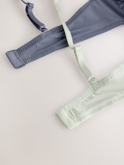 Blue/Green Pad Non Wire Lace Detail Ultimate Comfort Bras 2 Pack - Image 12 of 12