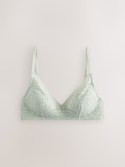 Blue/Green Pad Non Wire Lace Detail Ultimate Comfort Bras 2 Pack - Image 9 of 12