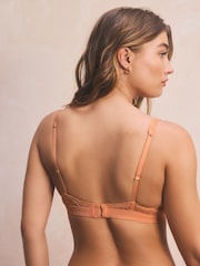 Orange Bralette Floral Lace And Microfibre Bra - Image 4 of 5