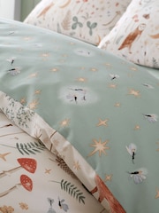 Catherine Lansfield Natural Enchanted Twilight Animals Duvet Cover and Pillowcase Set - Image 4 of 5