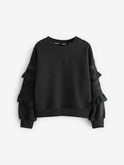 smALLSAINTS Girls Gracie Lace 100% Cotton Sweatshirt - Bild 6 von 9