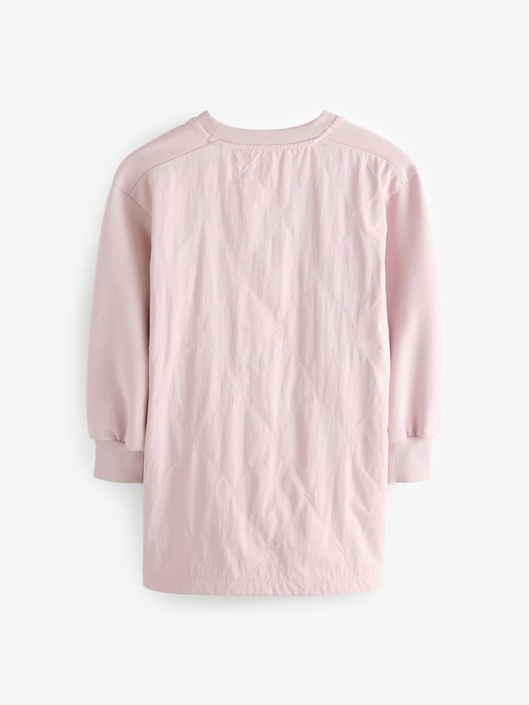 smALLSAINTS Girls Nylon Quilted Sweat Dress - Image 7 of 9