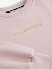 smALLSAINTS Light Pink Girls Nylon Quilted Sweat Dress - Image 8 of 9