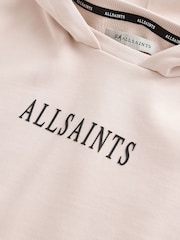 smALLSAINTS Light Pink 100% Cotton Girls Sereni Peace Rihan Hoodie - Image 6 of 7