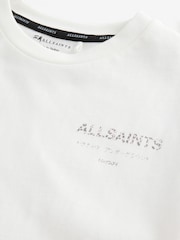 Белый/розовый с леопардовым принтом - smALLSAINTS Oversized Girls Underground Crew T-Shirt - Image 8 of 9