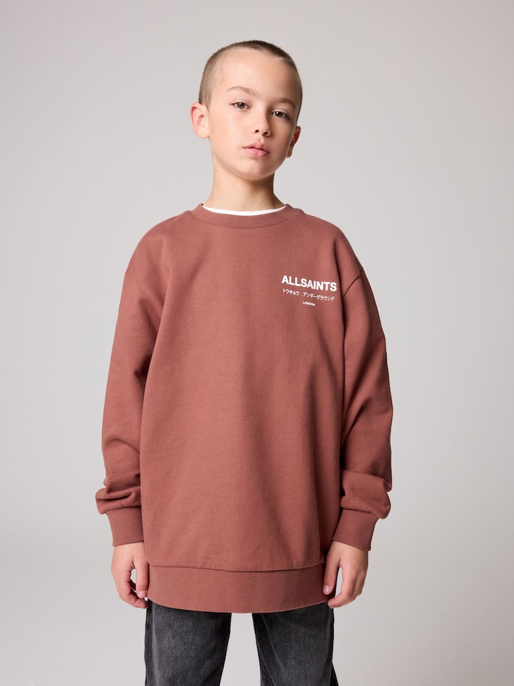 smALLSAINTS Brick Oversized Underground Crew Sweatshirt - Image 1 of 4
