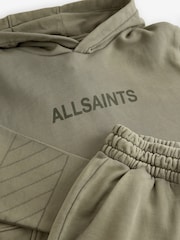 smALLSAINTS Khaki Green Logo Washed 100% Cotton Hoodie and Joggers Boys Set - Image 11 of 11
