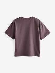 Pourpre/blanc - smALLSAINTS Boys Logo Crew décontracté 100% coton T-Chemises 3 Lot - Image 5 de 6