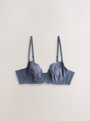 Mauve Pink Print/ Blue 2 Pack Floral Print Non Pad Full Cup Bra - Image 6 of 9