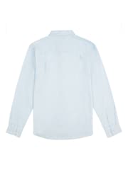 U.S. Polo Assn. Blue Stretch Cotton Mens Poplin Shirt - Image 2 of 3