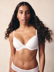 White Plunge Light Pad Lace Bra A-E - Image 1 of 6