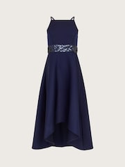 Monsoon Blue Sequin Scuba Prom Dress - Image 2 of 4