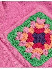 Monsoon Pink Crochet Towelling 100% Cotton Shorts - Image 4 of 4