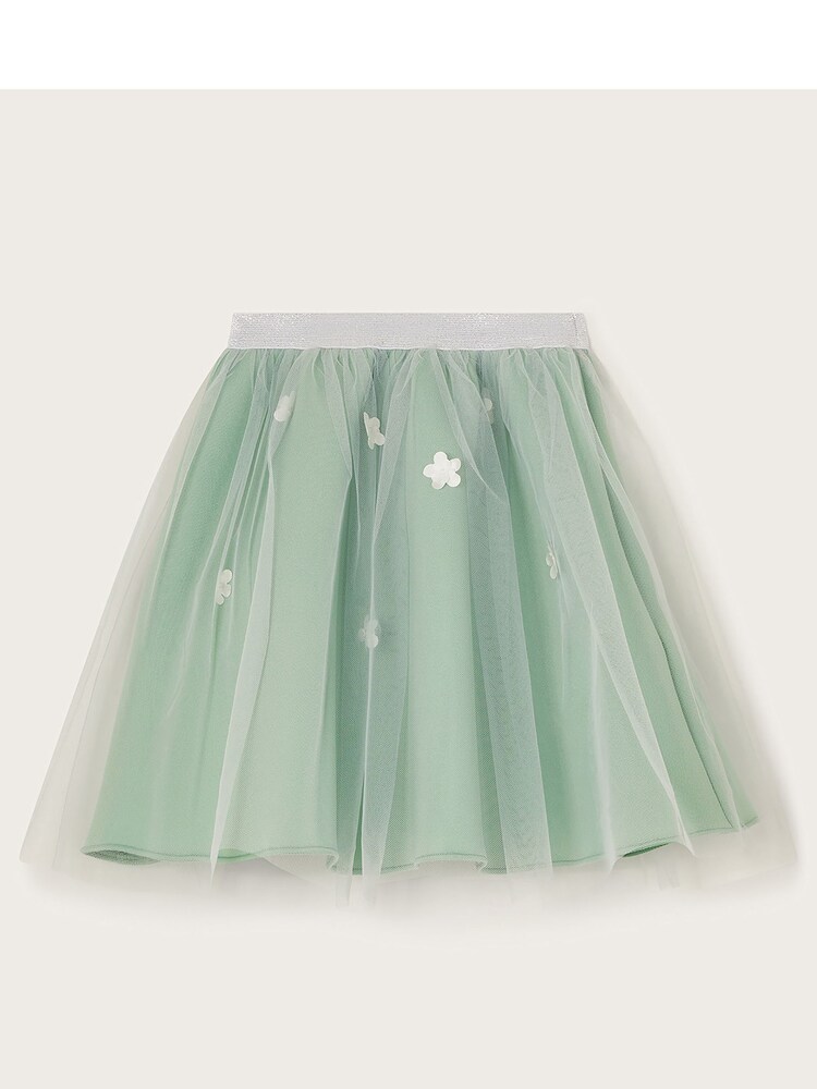 Monsoon Green Layla 3D Petal Scuba Skirt - Image 2 of 4 Monsoon Green Layla 3D Petal Scuba Skirt - Image 2 of 4