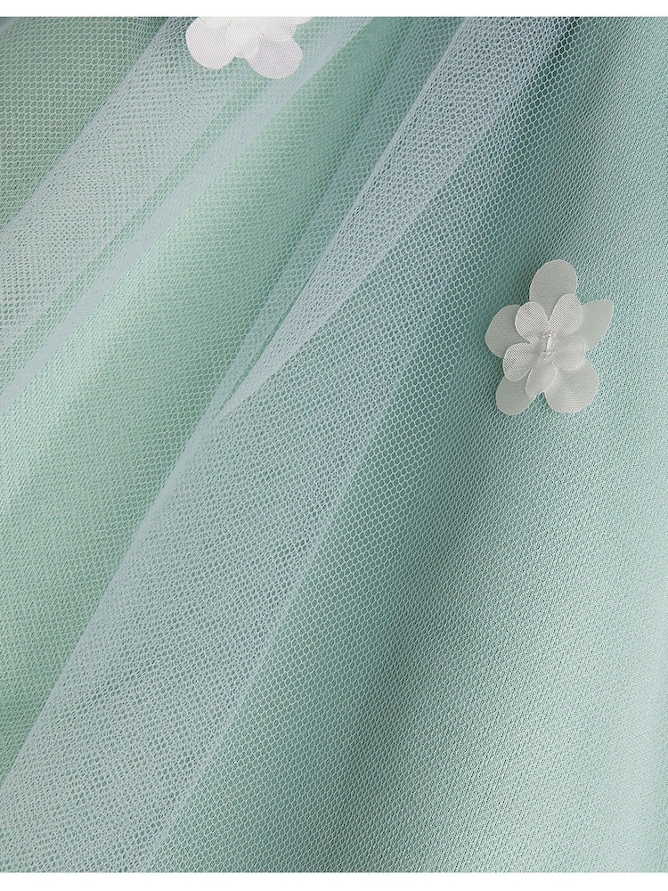 Monsoon Green Layla 3D Petal Scuba Skirt - Image 4 of 4 Monsoon Green Layla 3D Petal Scuba Skirt - Image 4 of 4