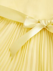Monsoon Yellow Katy Lace Pleated Dress - Image 3 of 3