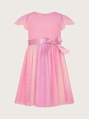 Monsoon Purple Baby Ruffle Sleeve Ombre Dress - Image 1 of 3