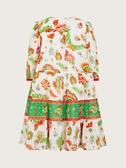 Monsoon Natural MINI ME Border Kaftan Dress - Image 2 of 4