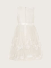 Monsoon Natural Amber Diamanté 3D Roses Dress - Image 2 of 3