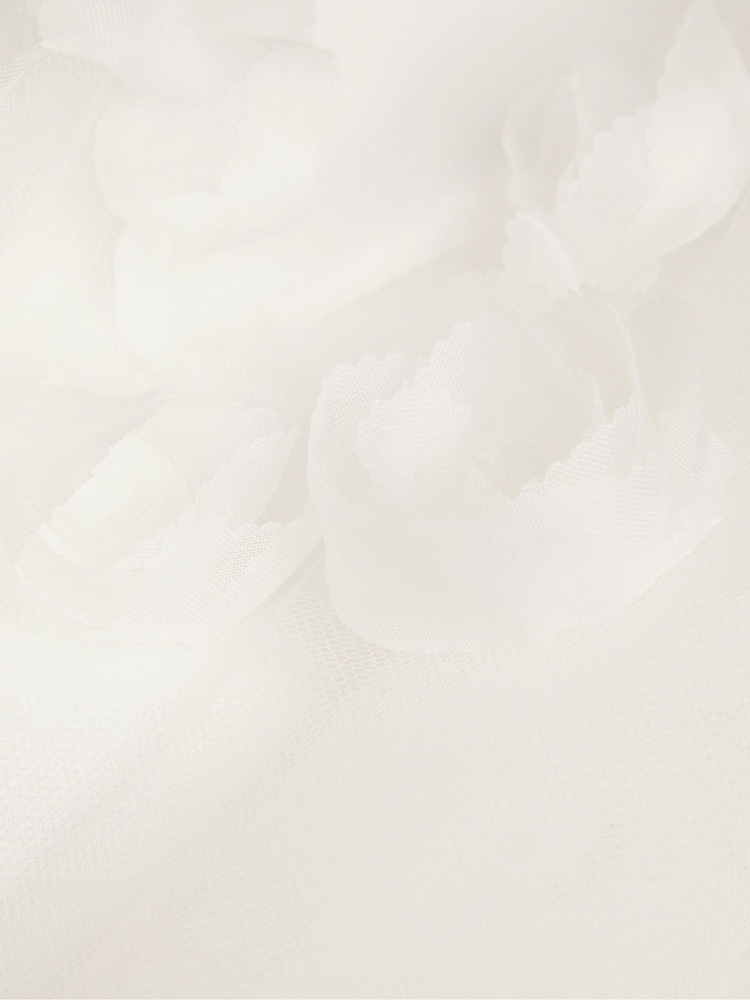 Monsoon Natural Amber Diamanté 3D Roses Dress - Image 3 of 3