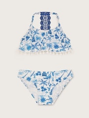 Monsoon Blue Resort Print Bikini Set - Image 1 of 4