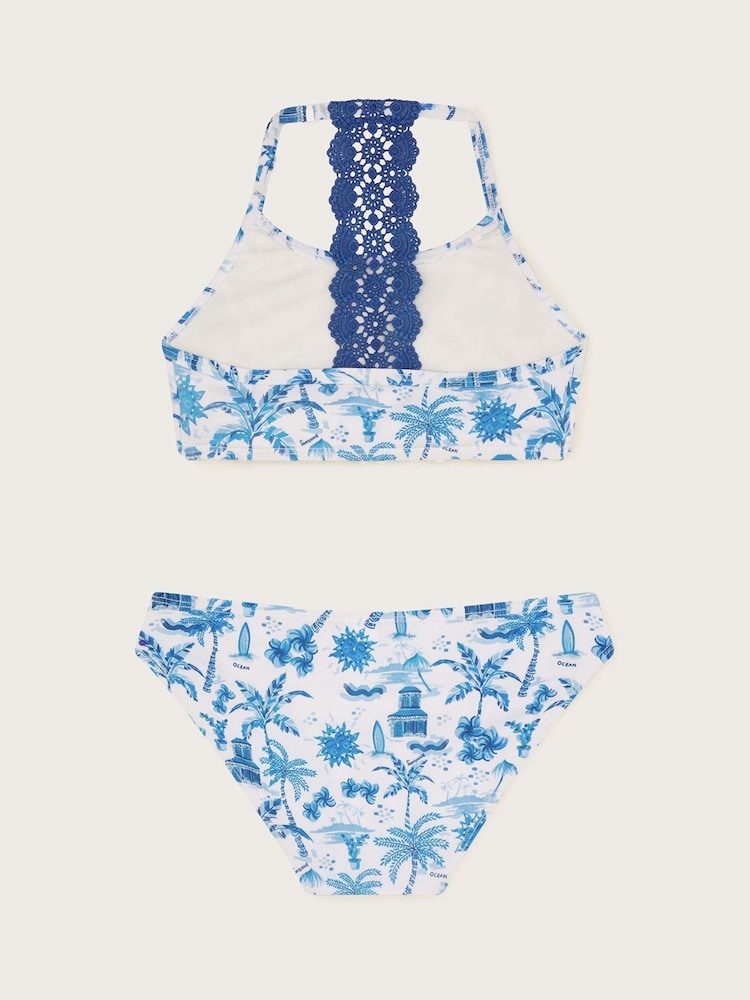 Monsoon Blue Resort Print Bikini Set - Image 2 of 4