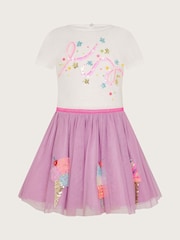Monsoon Purple Embellished Ice Disco Dress - Image 1 of 3