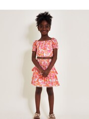 Monsoon Orange Tinashe Palm Print Top - Image 1 of 4