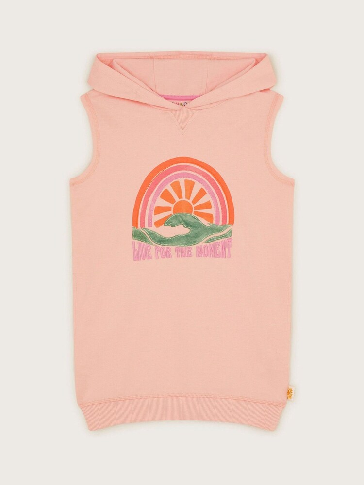 Monsoon Orange Live for the Moment Sleeveless 100% Cotton Jumper - Image 1 of 3