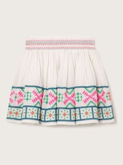 Monsoon White Embroidered Hem Skirt - Image 2 of 3