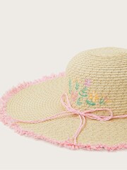 Monsoon Natural Embroidered Floppy Hat - Image 3 of 3