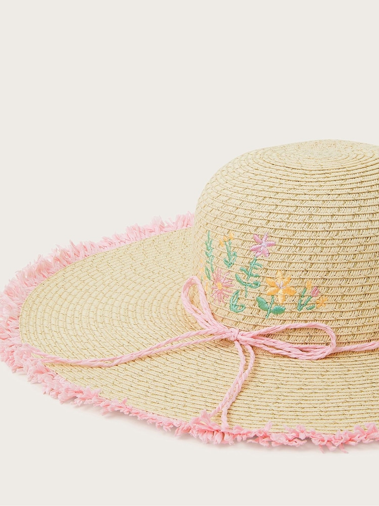 Monsoon Natural Embroidered Floppy Hat - Image 3 of 3