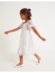 Monsoon Natural Lulu Lace Dress - Image 1 of 4
