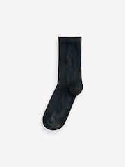 smALLSAINTS Grey/Black Ramskull Embroidered Socks 3 Pack - Image 3 of 4